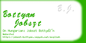 bottyan jobszt business card